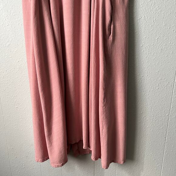 Button Front Midi Dress Womens 2X Smocked Fairy Cottagecore Soft Girl Romantic - Picture 9 of 15